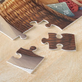 サンタバイ暖炉クリスマスストッキング ジグソーパズル (側面)