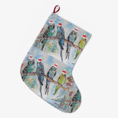 サンタバジーバードクリスマスストッキング ラージクリスマスストッキング (正面 (吊り時))