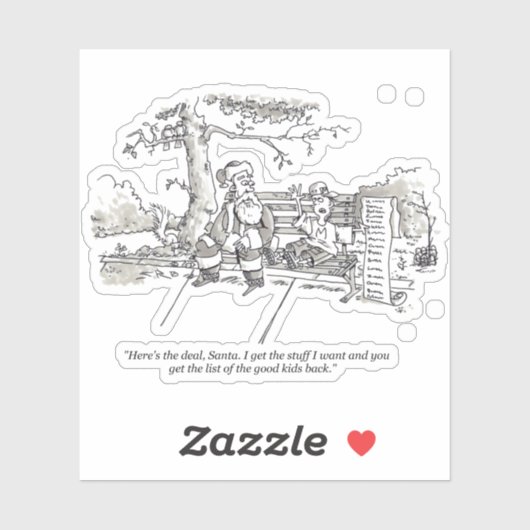 サンタバッドバッドキッドコンターシール シール (シート)