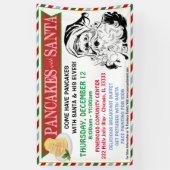 サンタバナー付きパンケーキ 横断幕 (縦)