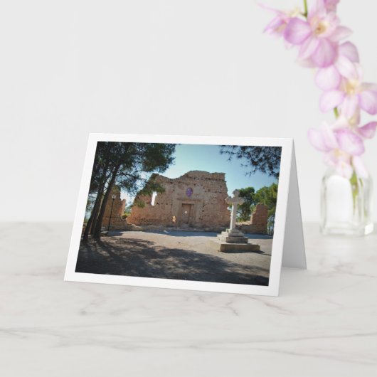 サンタバルバラ礼拝堂のファサード、スペイン、バレンシア州、リリア カード (蘭)