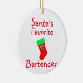 サンタバーテンダーお気に入りのセラミックオーナメント セラミックオーナメント (右)