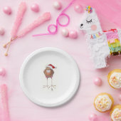 サンタバードプレート ペーパープレート (パーティー)