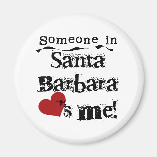サンタバーバラにいる人 マグネット (正面)