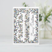 サンタバーバラのクリスマスライト サンキューカード (スタンド正面)