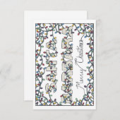 サンタバーバラのクリスマスライト サンキューカード (正面/裏面)