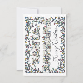 サンタバーバラのクリスマスライト サンキューカード