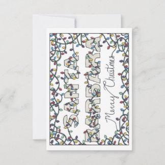 サンタバーバラのクリスマスライト サンキューカード