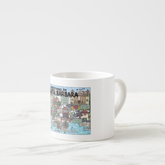 サンタバーバラのクリスマス エスプレッソカップ (正面右)