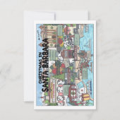 サンタバーバラのクリスマス サンキューカード (正面)