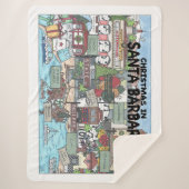 サンタバーバラのクリスマス シェルパブランケット (正面)