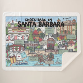 サンタバーバラのクリスマス シェルパブランケット