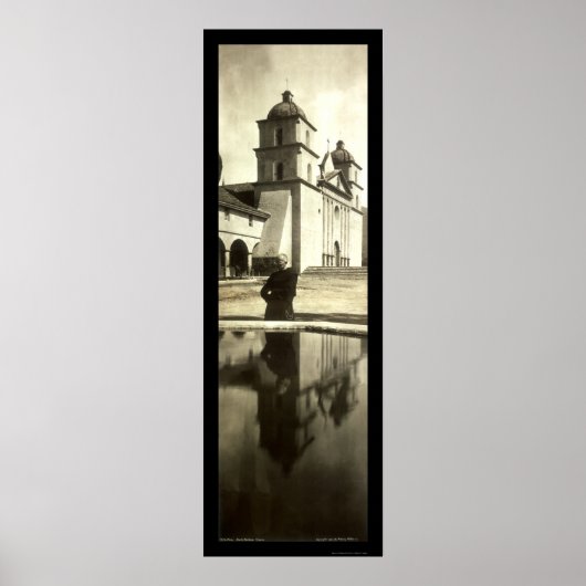 サンタバーバラのミッション写真1908 ポスター (正面)