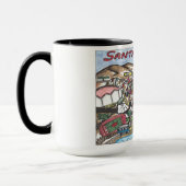 サンタバーバラの地図コーヒーマグ マグカップ (左)