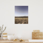 サンタバーバラカリフォルニアの暖かいサニーフィールド ポスター (キッチン)