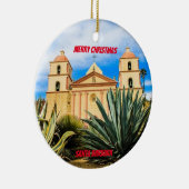 サンタバーバラカリフォルニアシーニックオーナメント セラミックオーナメント (右)
