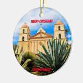 サンタバーバラカリフォルニアシーニックオーナメント セラミックオーナメント (左)