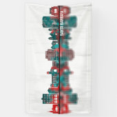 サンタバーバラカリフォルニアスカイライン 横断幕 (縦)