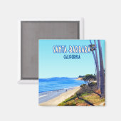 サンタバーバラカリフォルニアバタフライビーチモンテシト マグネット (正面/裏面)