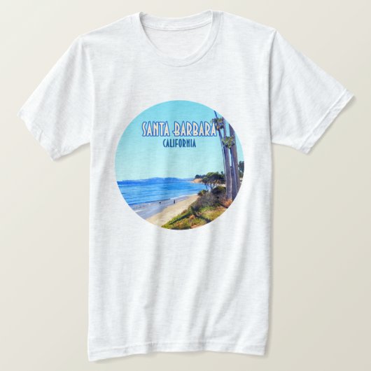 サンタバーバラカリフォルニアバタフライビーチモンテシト Tシャツ (デザイン正面)
