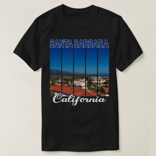 サンタバーバラカリフォルニア Tシャツ (デザイン正面)