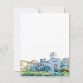 サンタバーバラコートハウスウォーターカラー結婚ズ 招待状 (裏面)