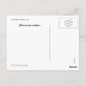 サンタバーバラハーバー ポストカード (裏面)