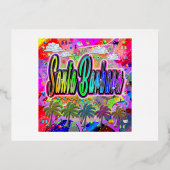 サンタバーバラビスタハ表現グガキ 箔シーズンポストカード (正面)