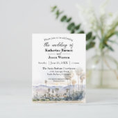 サンタバーバラビーチウォーター結婚カラー 招待状 (スタンド正面)