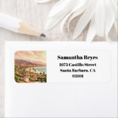 サンタバーバラビーチカリフォルニア差出人住所 ラベル (インサイチュ)