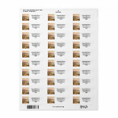 サンタバーバラビーチカリフォルニア差出人住所 ラベル (フルシート)