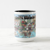 サンタバーバラマグのクリスマス マグカップ (中央)