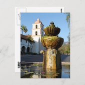 サンタバーバラミッションファウンテン ポストカード (正面/裏面)