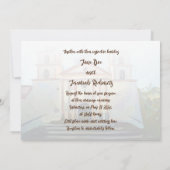 サンタバーバラミッション 招待状 (裏面)