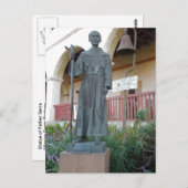 サンタバーバラ作戦のセララ神父の像 ポストカード (正面/裏面)