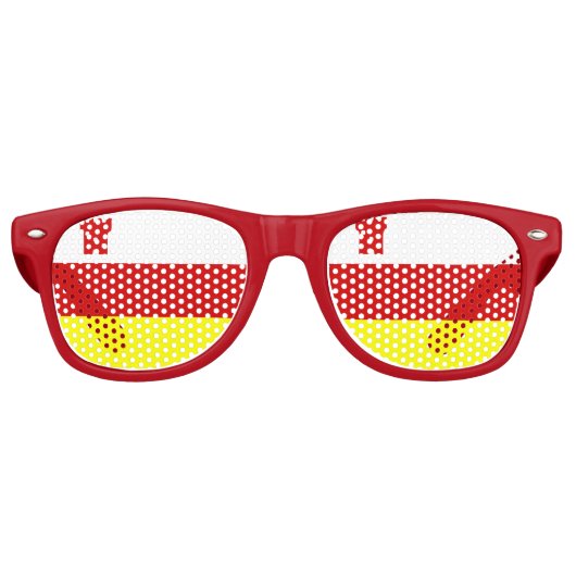 サンタバーバラ国旗、カリフォルニアレトロサングラス レトロサングラス (正面)