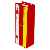 サンタバーバラ国旗、カリフォルニアワイン抱き枕 ワインギフトバッグ (正面アングル)