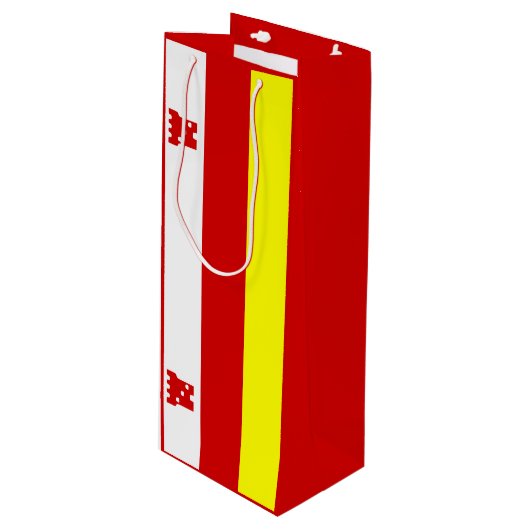 サンタバーバラ国旗、カリフォルニアワイン抱き枕 ワインギフトバッグ (正面アングル)