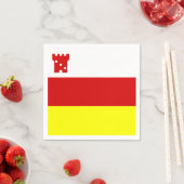 サンタバーバラ国旗、カリフォルニア紙ナプキンス スタンダードカクテルナプキン (インサイチュ)