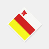 サンタバーバラ国旗、カリフォルニア紙ナプキンス スタンダードカクテルナプキン (角)