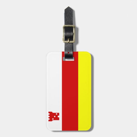 サンタバーバラ州旗，カリフォルニア州ラゲージタグ ラゲッジタグ (正面縦)