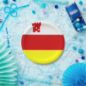 サンタバーバラ州旗，カリフォルニア紙プレート ペーパープレート (パーティー)