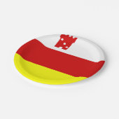 サンタバーバラ州旗，カリフォルニア紙プレート ペーパープレート (アングル)