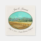 サンタバーバラ州(カリフォルニア州) – スティアーンズワーフ スタンダードカクテルナプキン (正面)