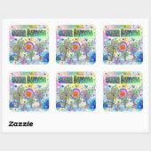 サンタバーバラ深いドリームステッカー スクエアシール (シート)