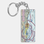 サンタバーバラ空港図/タクシー図 キーホルダー (正面左)