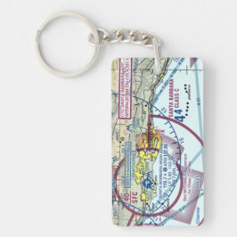 サンタバーバラ空港図/タクシー図 キーホルダー