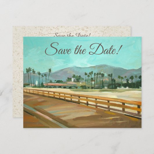 サンタバーバラ,カリフォルニア州 – スターンズワーフ招待状 招待状 (正面/裏面)