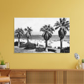 サンタバーバラ,カリフォルニア西部ビーチビューフォト キャンバスプリント (インサイチュ (リビング))