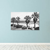 サンタバーバラ,カリフォルニア西部ビーチビューフォト キャンバスプリント (インサイチュ (ウッドフロア))